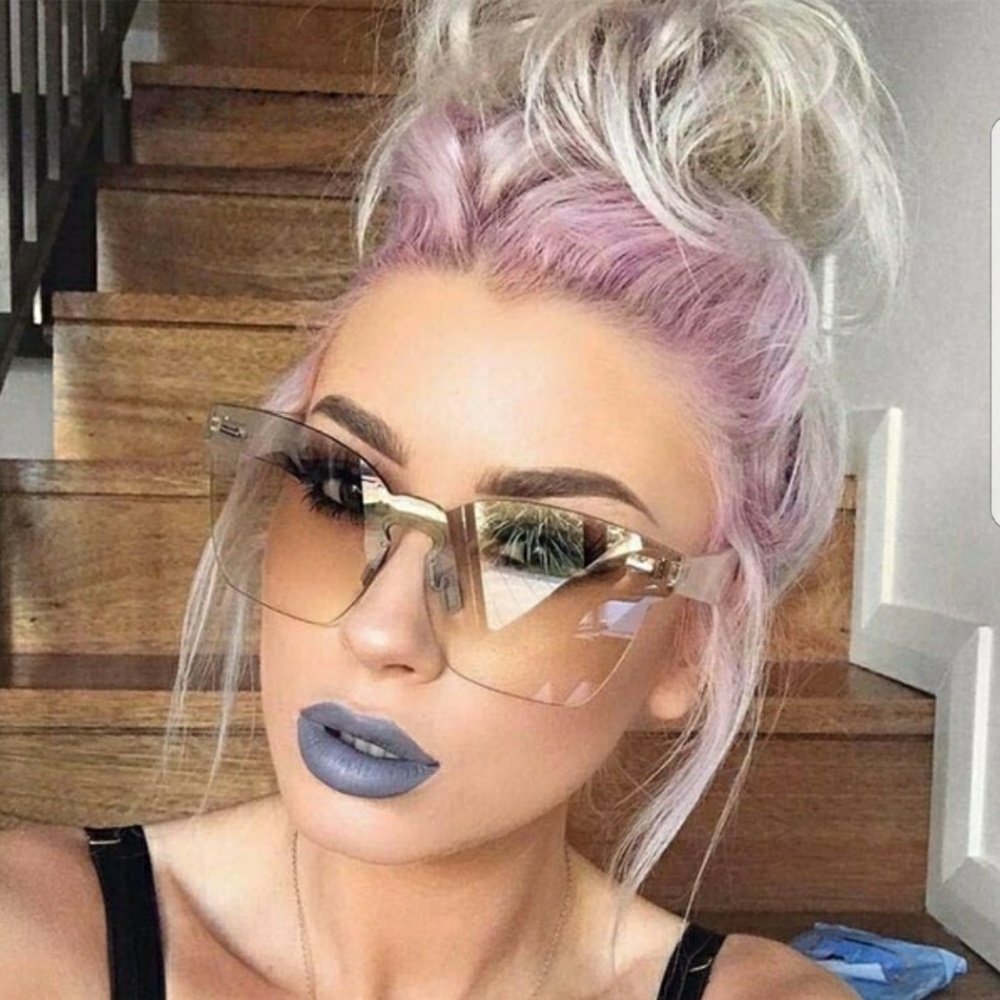 🔥Transparent rimless shades